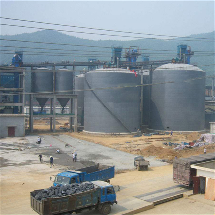 济南水泥钢板仓2座3000吨青岛项目进入施工